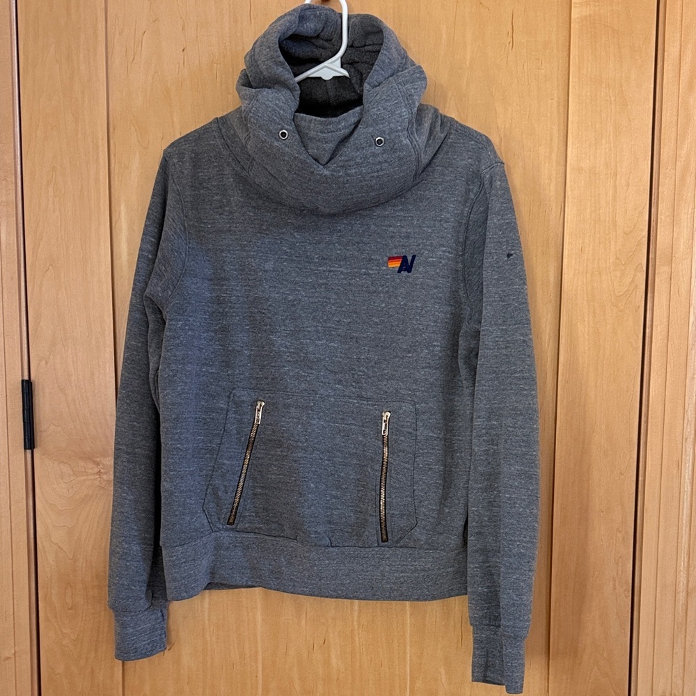 Aviator Nation Gray Sweatshirt with Logo